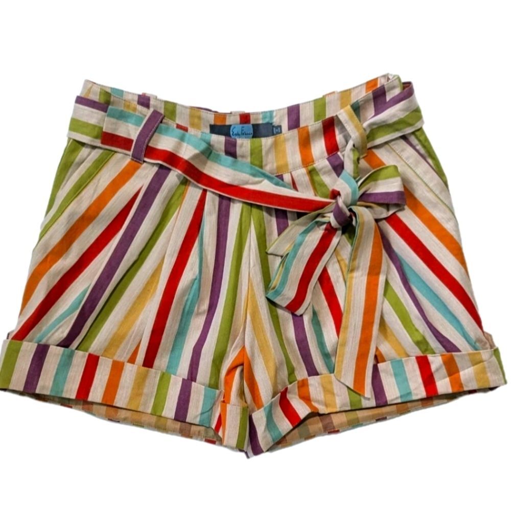 Anthropologie Sol Stripe Shorts By Eva Franco Size 4